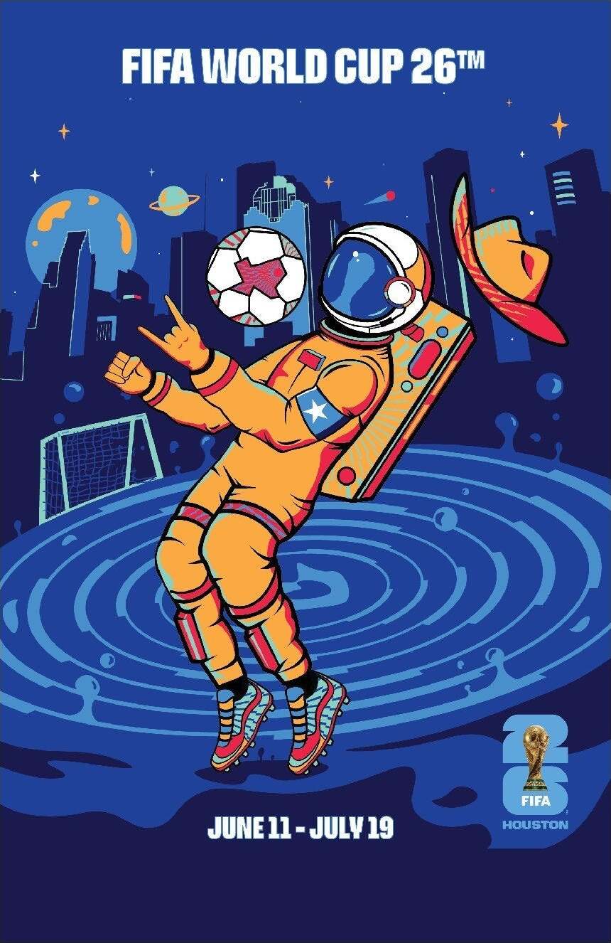 Houston FIFA World Cup 26 poster